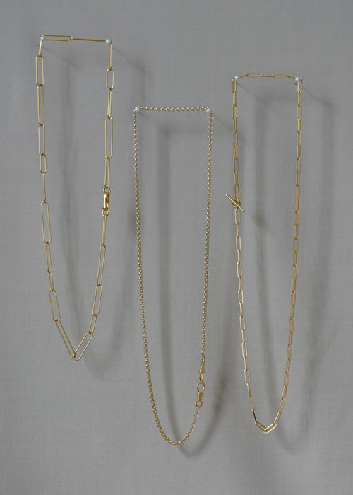 Long Paperclip Necklace