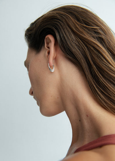 Roscida Ridged Hoops