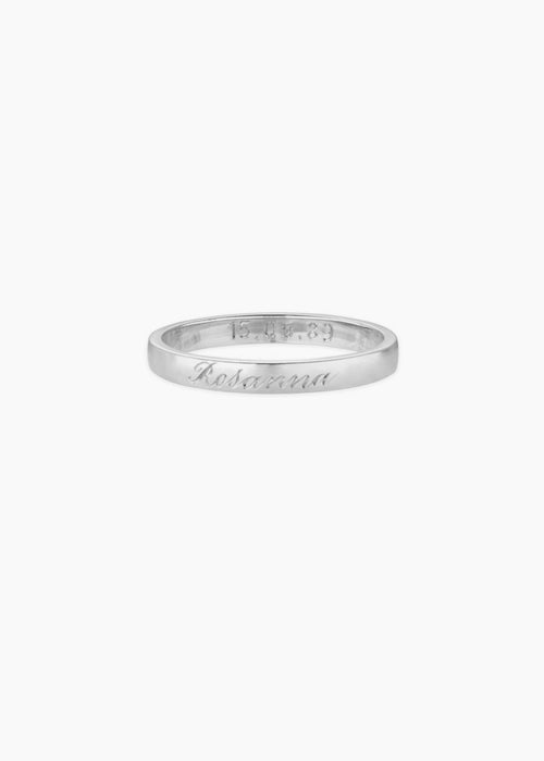 Band Ring. Complementary Hand Engraving.