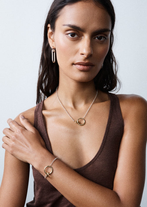 Interlock Bracelet & Necklace Set