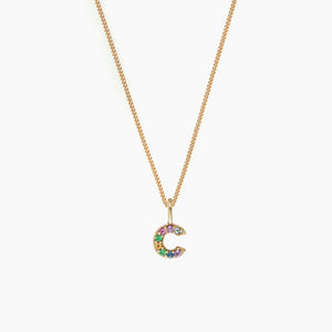 Rainbow Initial Pendant (Made To Order)