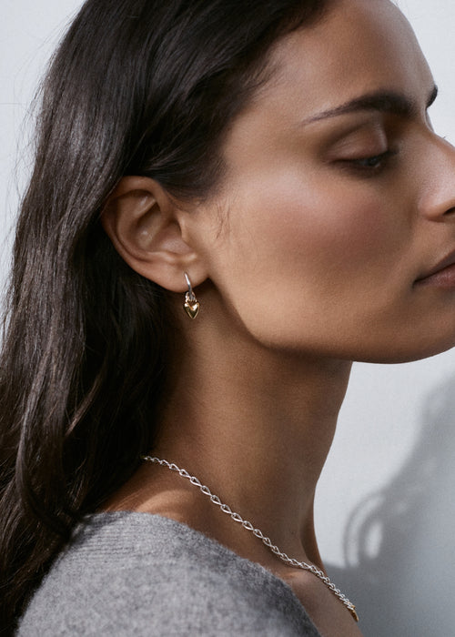 Heart Loop Drop Earrings