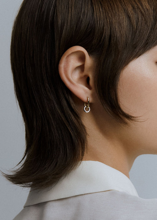 Loop Drop Hoop Earrings