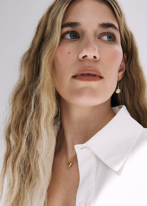 Pebble Curve Drop Earrings