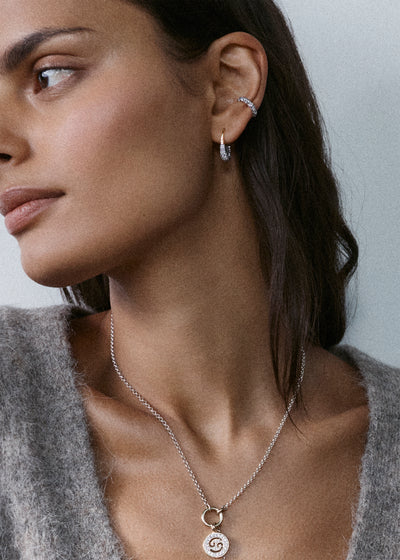 Midnight Diamond Ear Cuff