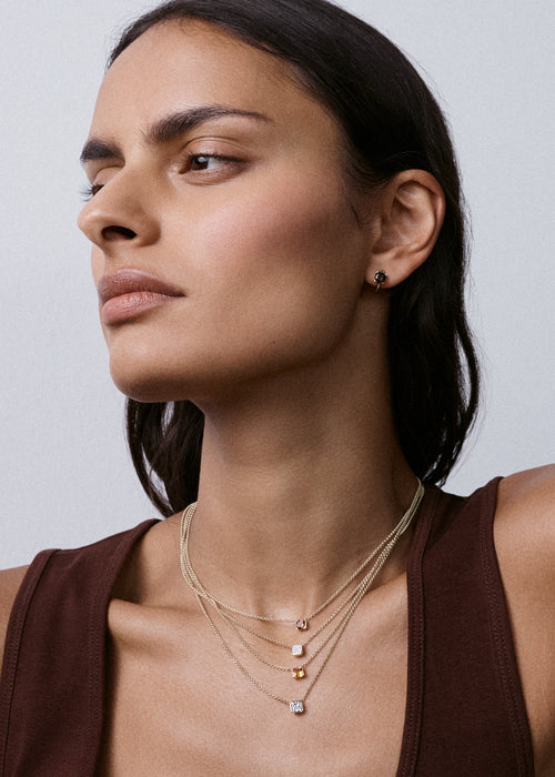 Citrine Domino Necklace