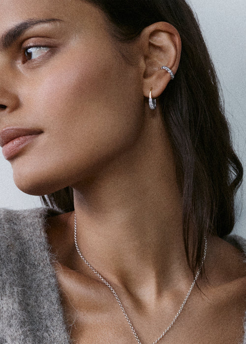 Midnight Diamond Ear Cuff