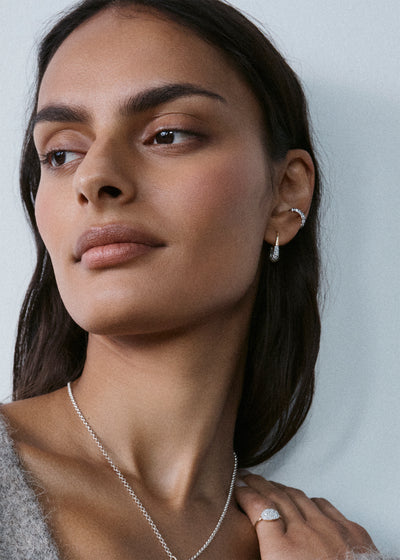 Midnight Diamond Ear Cuff