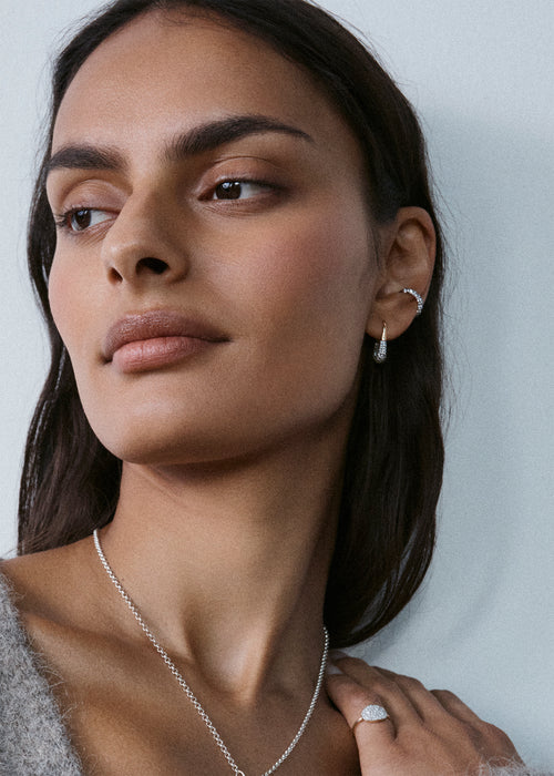 Midnight Diamond Ear Cuff