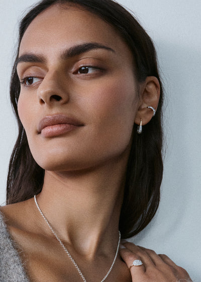 Midnight Diamond Ear Cuff