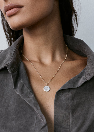 Diamond Disc Pendant
