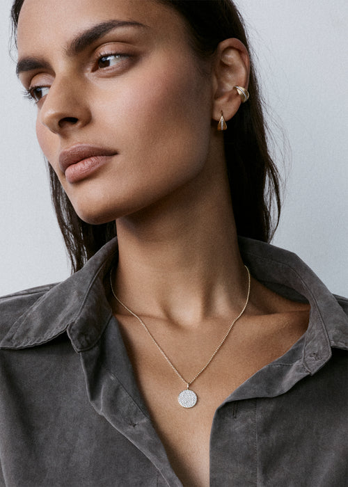Diamond Disc Pendant