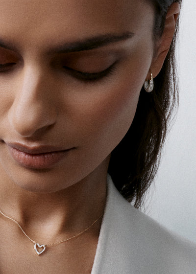 9kt Diamond Roscida Drop Earrings