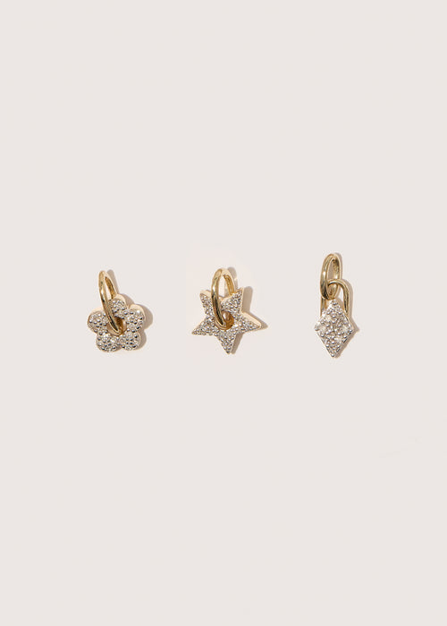 Tiny Diamond Kite Pendant