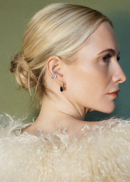 Midnight Diamond Ear Cuff