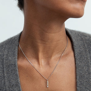 Silver Date Pendant (Made To Order)