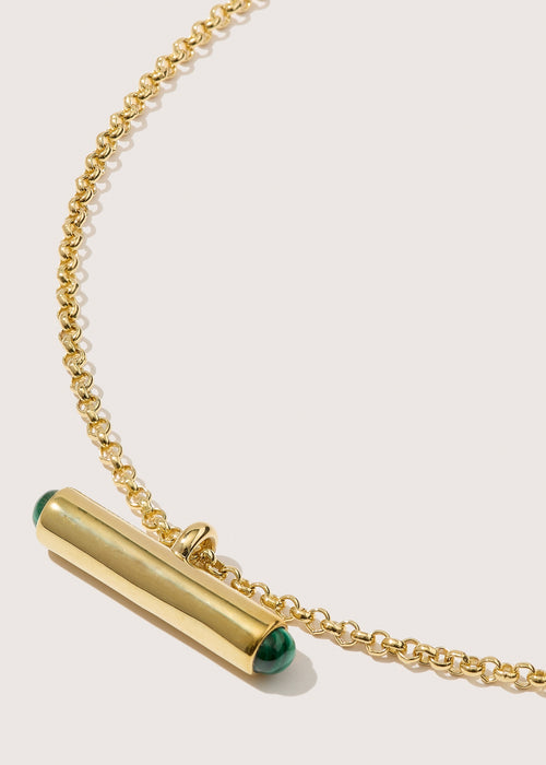 Vestige Malachite Toggle Necklace