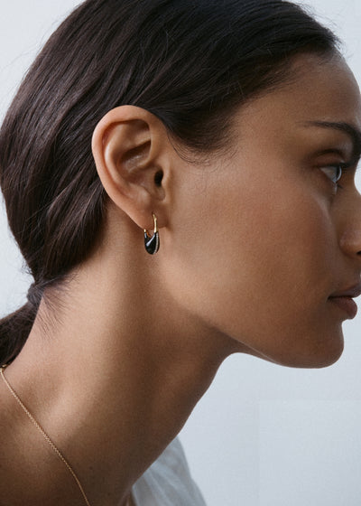Pavé Roscida Drop Hoops