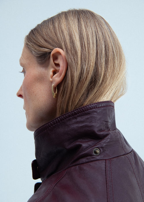 Large Roscida Ridged Hoops