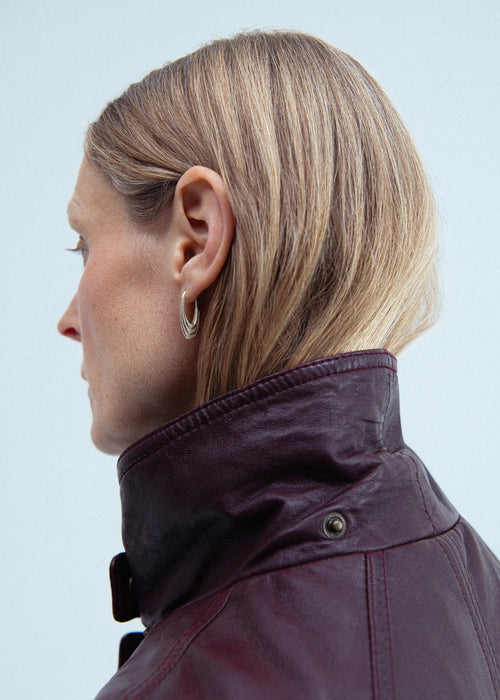 Large Roscida Ridged Hoops