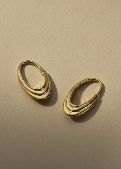 Roscida Ridged Hoops