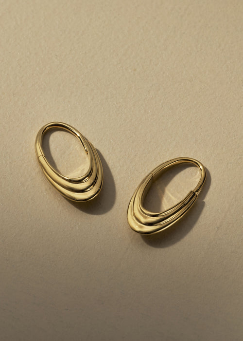 Roscida Ridged Hoops