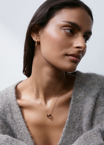 Smokey Quartz Heart Necklace