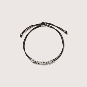 Personalised Totem Cord Bracelet (Sterling Silver)