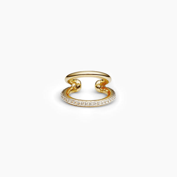 pave gold cuffCamilla And Marc X Otiumberg Pavé Double Ear Cuff