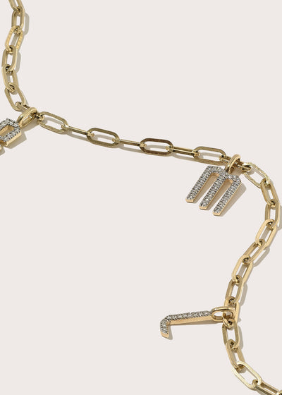 Diamond Charm Bracelet (Made To Order)