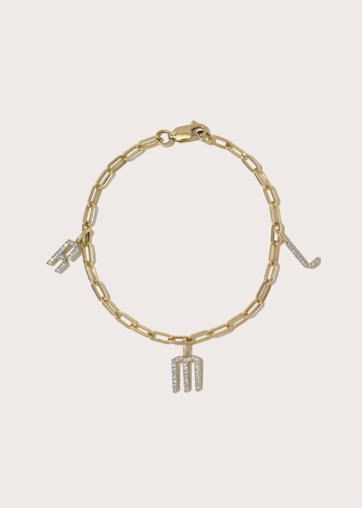 Diamond Charm Bracelet (Made To Order)