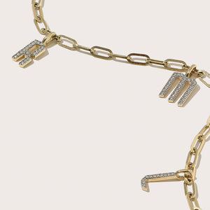 Diamond Charm Bracelet (Made To Order)