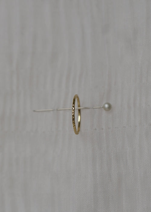 Classic Hammered Thread Ring