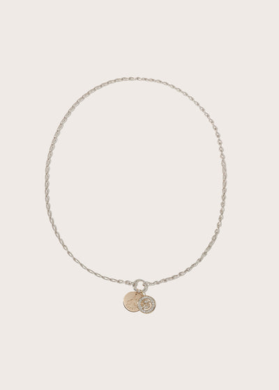 Diamond Zodiac & Engraved Eternal Necklace