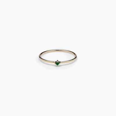 Emerald Bamboo Ring