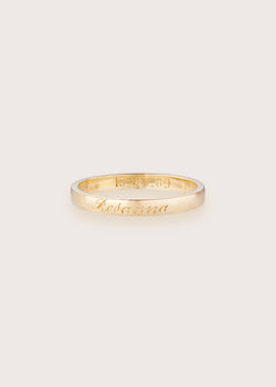 Band Ring with Complimentary Hand Engraving