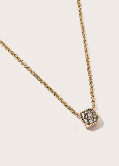 Midnight Diamond Domino Necklace
