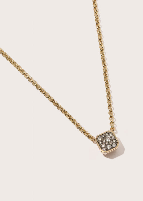 Midnight Diamond Domino Necklace