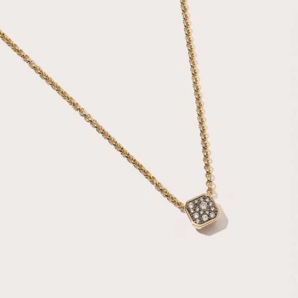 Midnight Diamond Domino Necklace