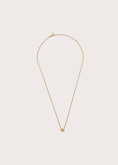 Citrine Domino Necklace