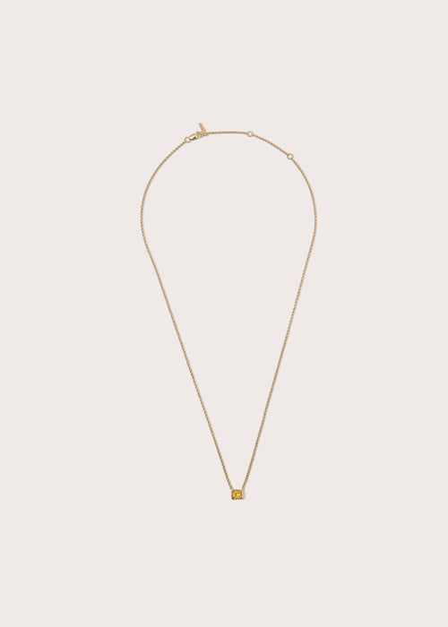 Citrine Domino Necklace
