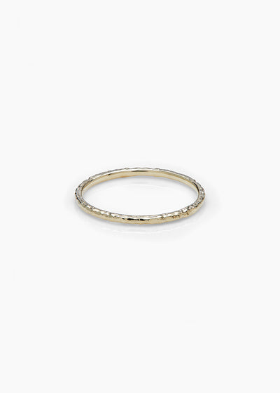 Classic Hammered Thread Ring