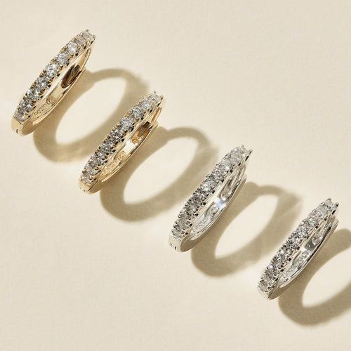 Signature Diamond Huggie Edit - Set 1