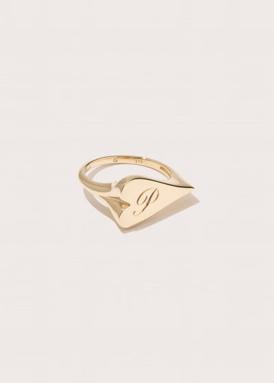 Heart Signet Ring with Complimentary Hand Engraving
