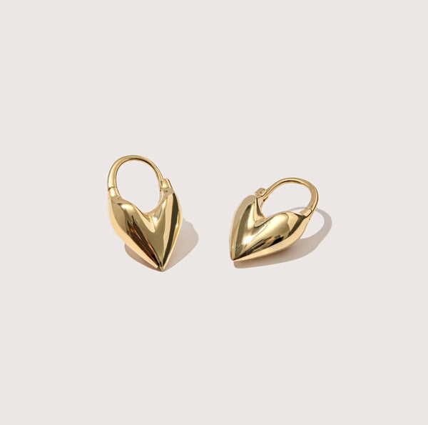 Roscida Heart Hoops  (Pre-order)