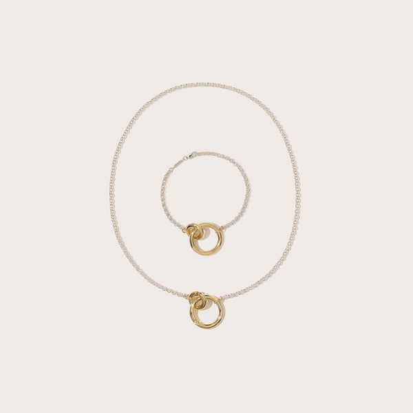 Interlock Bracelet & Necklace Set