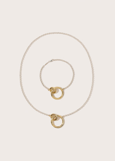 Interlock Bracelet & Necklace Set