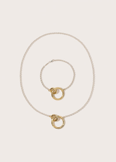 Interlock Bracelet & Necklace Set