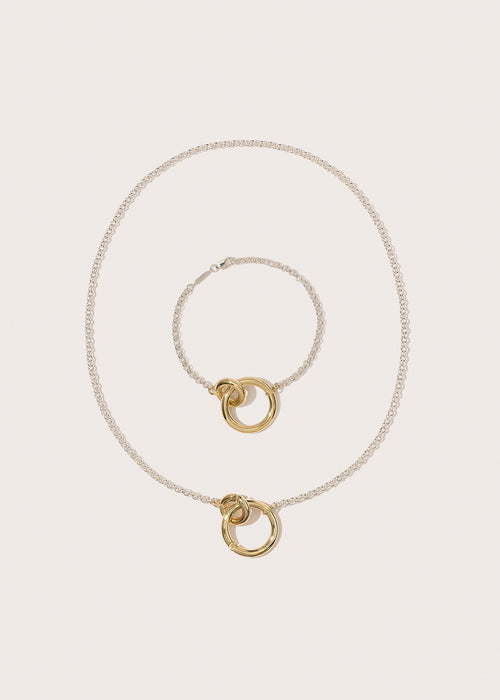 Interlock Bracelet & Necklace Set
