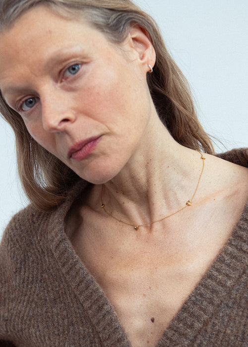 Roscida Heart Scatter Necklace